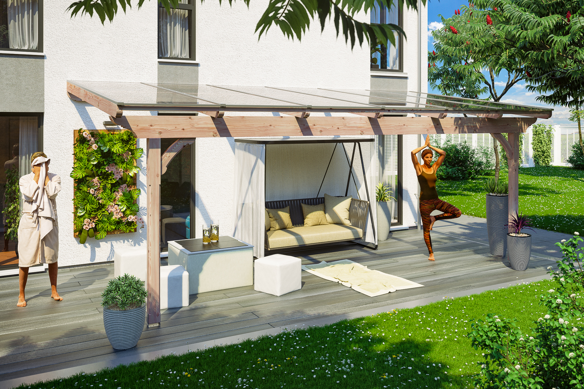 Terrassenüberdachung Ravenna 1 Terrassenüberdachung Ravenna