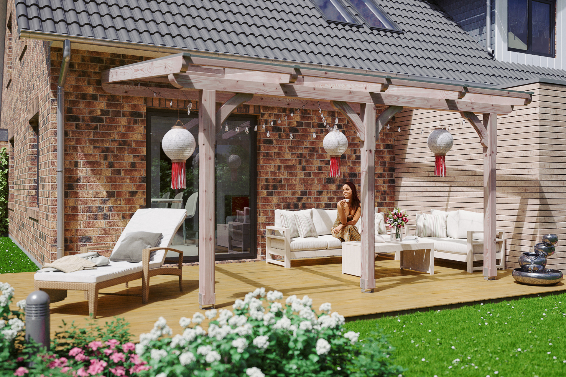 Terrassenüberdachung Rimini 1 Terrassenüberdachung Rimini