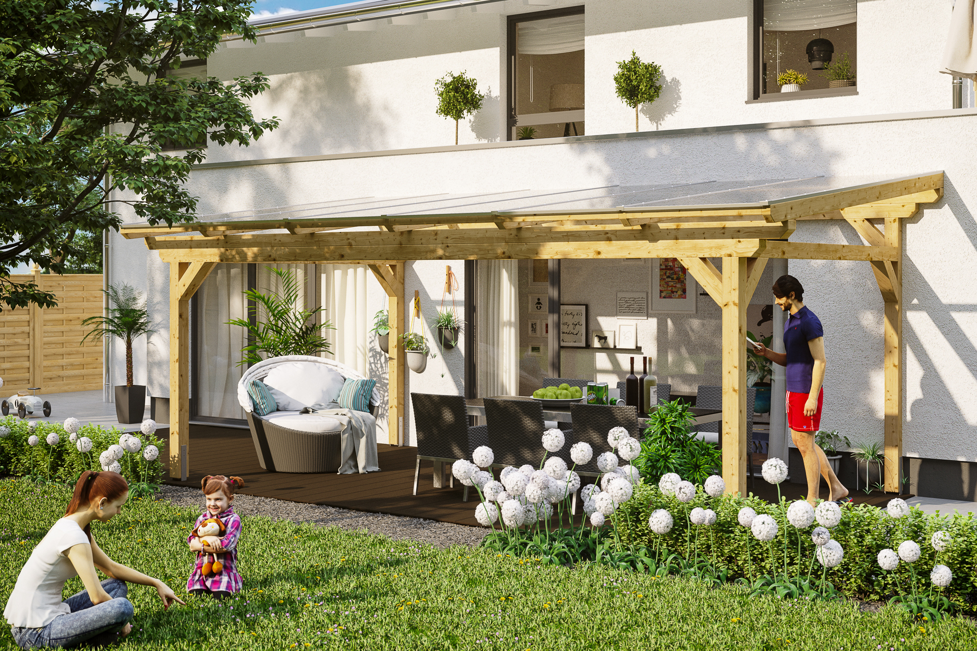 Terrassenüberdachung Sanremo 1 Terrassenüberdachung Sanremo