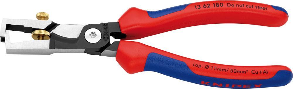Abisolier-/Kabelschere 180mm pol.m.M.K.Gr.Knipex 1 Abisolier-/Kabelschere 180mm pol.m.M.K.Gr.Knipex