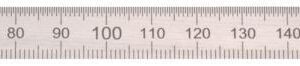 Biegsamer Stahlmaßstab 500x20x0,5mm 1/2 HP