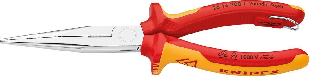 Flachrundzange VDE TT mit Mehrkomponenten-Griffen 200mm KNIPEX 1 Flachrundzange VDE TT mit Mehrkomponenten-Griffen 200mm KNIPEX
