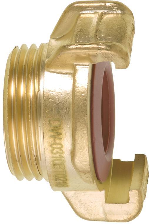 GEKA plus-Gewindestück K, MS, AG G1/2,SB 1 GEKA plus-Gewindestück K, MS, AG G1/2,SB