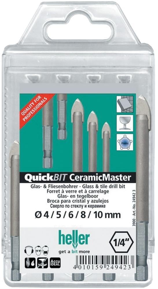 Glasbohrer-Satz CeramicMaster 5-teilig heller 1 Glasbohrer-Satz CeramicMaster 5-teilig heller