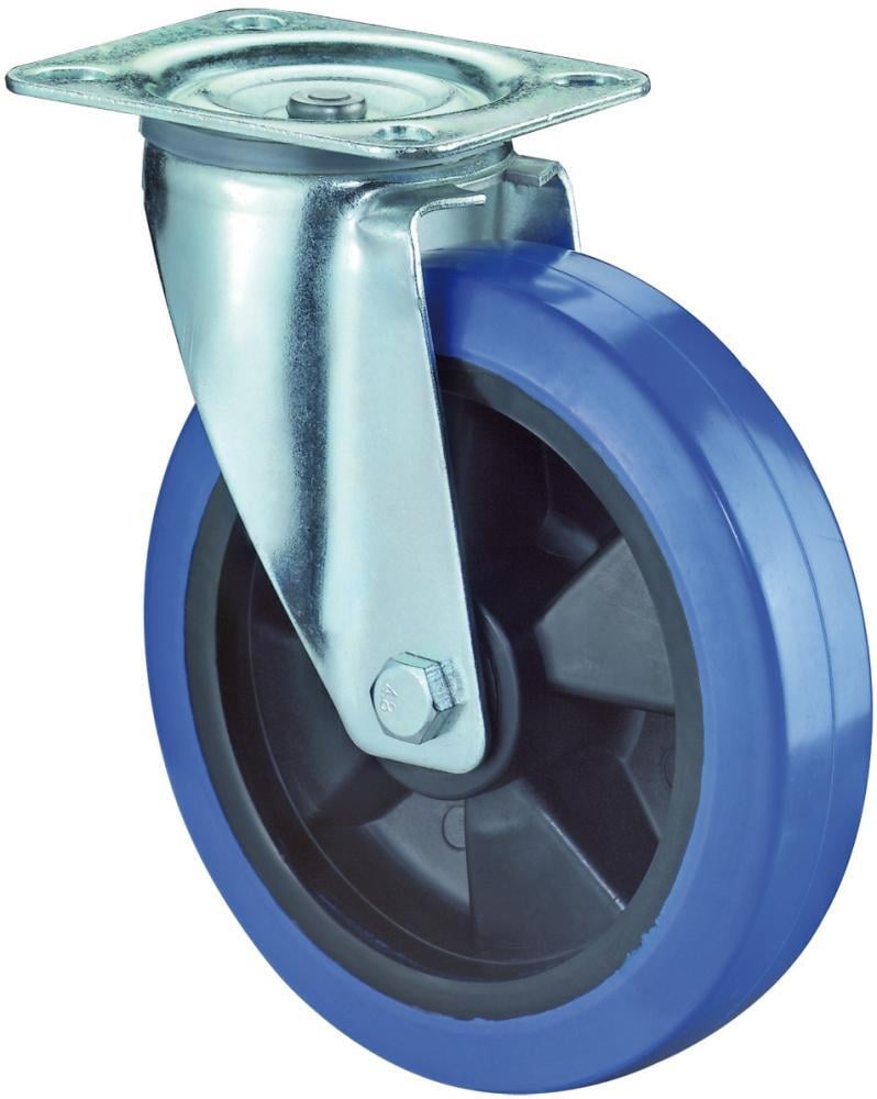 Lenkrolle 100mm L500 Platte,Elastik blau,RL L500.B61.101 1 Lenkrolle 100mm L500 Platte,Elastik blau,RL L500.B61.101