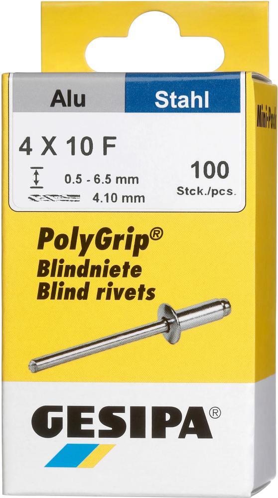 Mini-Pack PolyGrip Alu/Stahl 4 x 10 Gesipa 1 Mini-Pack PolyGrip Alu/Stahl 4 x 10 Gesipa