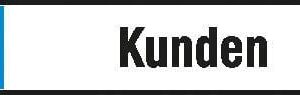 Parkplatzschild 520 x110 mm Alu, Kunden
