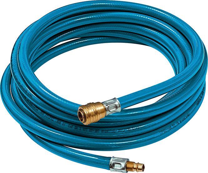 Werkstattschlauch-Set Kupplung u Stecker NW7,2 blau 6x2,35mm 10m