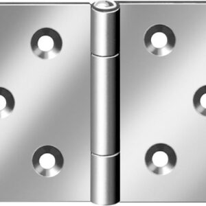 Scharnier breit 40x60 mm Edelstahl