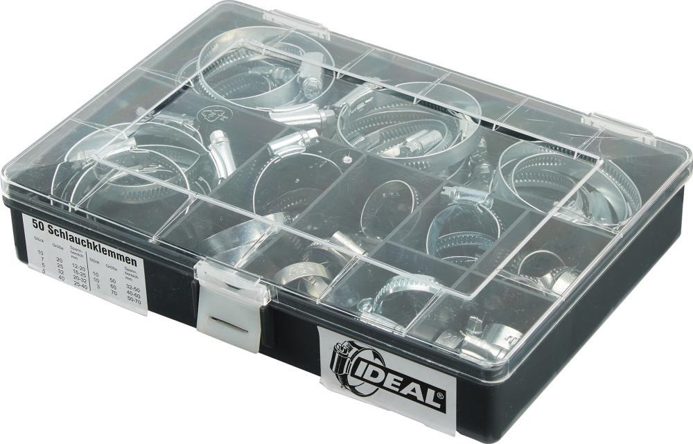 Schlauchschellen-Set W1 9mm sortiert IDEAL-Schlemper 1 Schlauchschellen-Set W1 9mm sortiert IDEAL-Schlemper