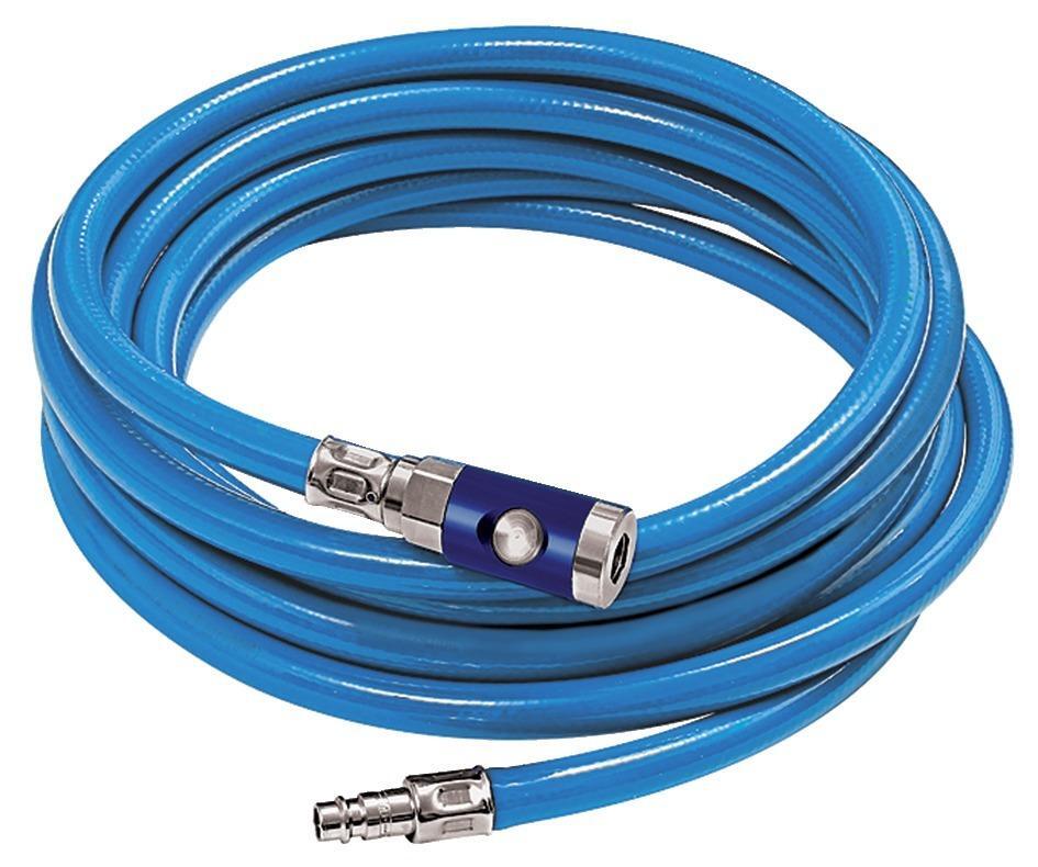 Werkstattschlauch-Set Druckknopf-Kupplung NW7,4blau 13x3,5mm 10m 1 Werkstattschlauch-Set Druckknopf-Kupplung NW7,4blau 13x3,5mm 10m