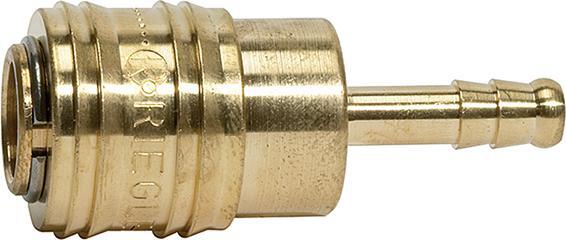 SchnellverschlusskupplungNW 7,2, Messing, connect-line, Tülle 9m 1 SchnellverschlusskupplungNW 7,2, Messing, connect-line, Tülle 9m