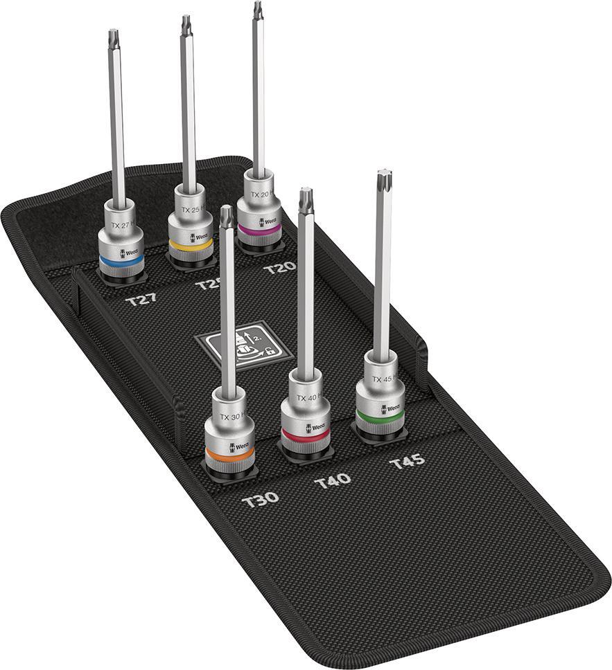 Schraubendrehereinsatz- Satz mit Haltefunktion 1/2" TX-HF20-45x1 1 Schraubendrehereinsatz- Satz mit Haltefunktion 1/2" TX-HF20-45x1