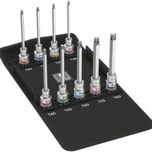 Schraubendrehereinsatz- Satz mit Haltefunktion 1/2" TX-HF20-60x1