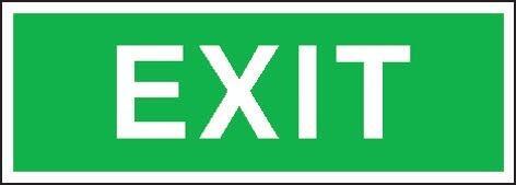 Sicherheitsschild Fol EXIT 300x105 mm 1 Sicherheitsschild Fol EXIT 300x105 mm