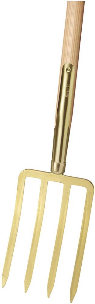 Spatengabel m. Stiel gold m. 4 Bajonettzinken 1 Spatengabel m. Stiel gold m. 4 Bajonettzinken