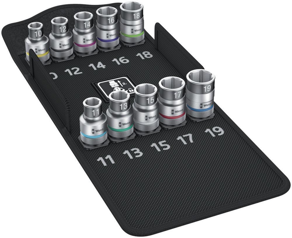 Steckschl.Eins.-Grt. 1/2"10tlg. Haltefunk. 1 Steckschl.Eins.-Grt. 1/2"10tlg. Haltefunk.