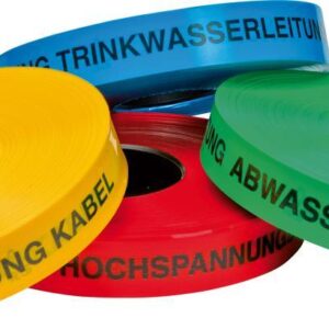 Trassen-Warnband 250 m Achtung Starkstromkabel