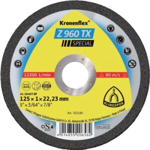 Trennscheibe Z960TX 125x1,0mm gera. Klingspor