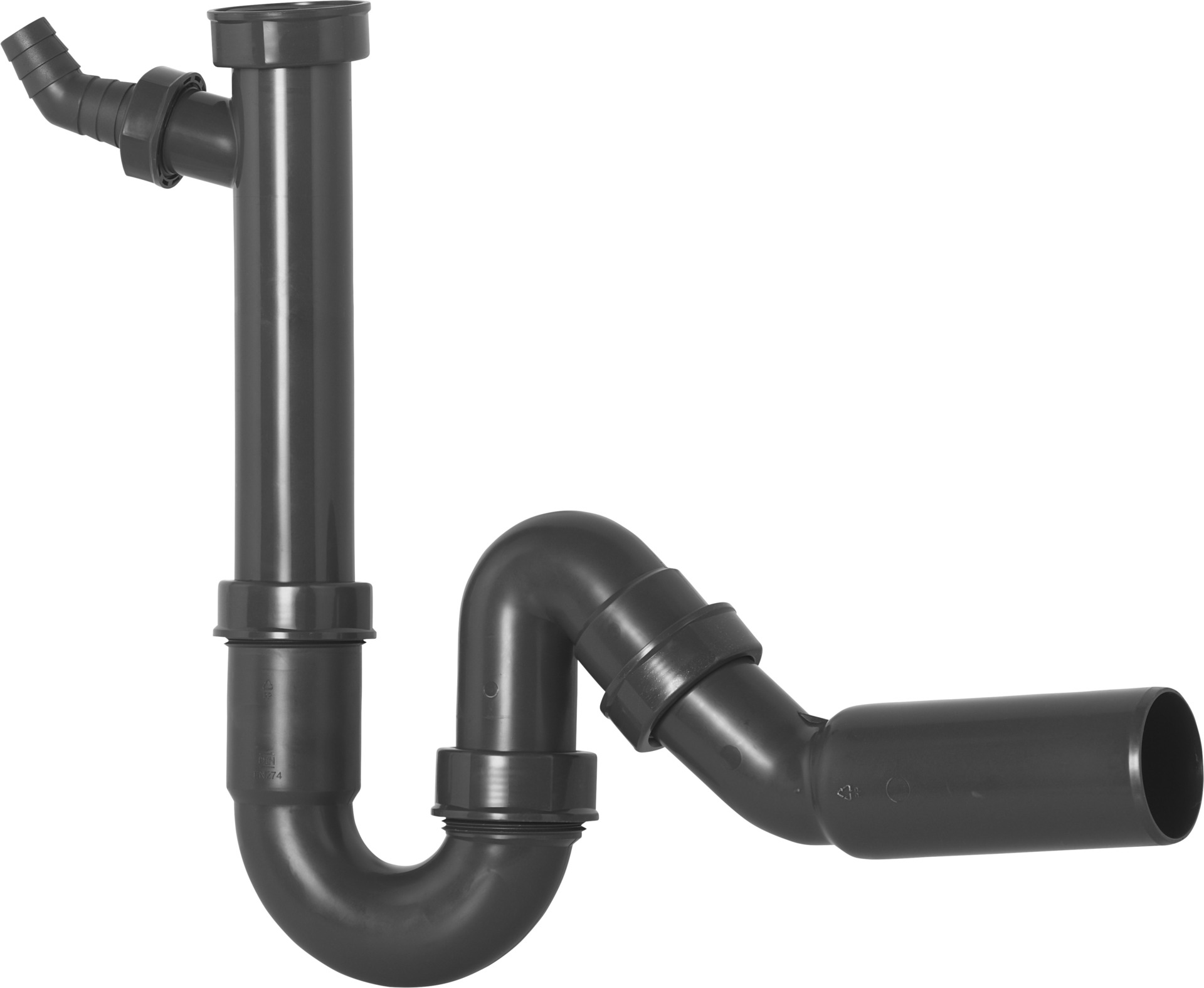 Spültisch-Geruchverschluss Rezyklat 11/2x50 1 Spültisch-Geruchverschluss Rezyklat 11/2x50