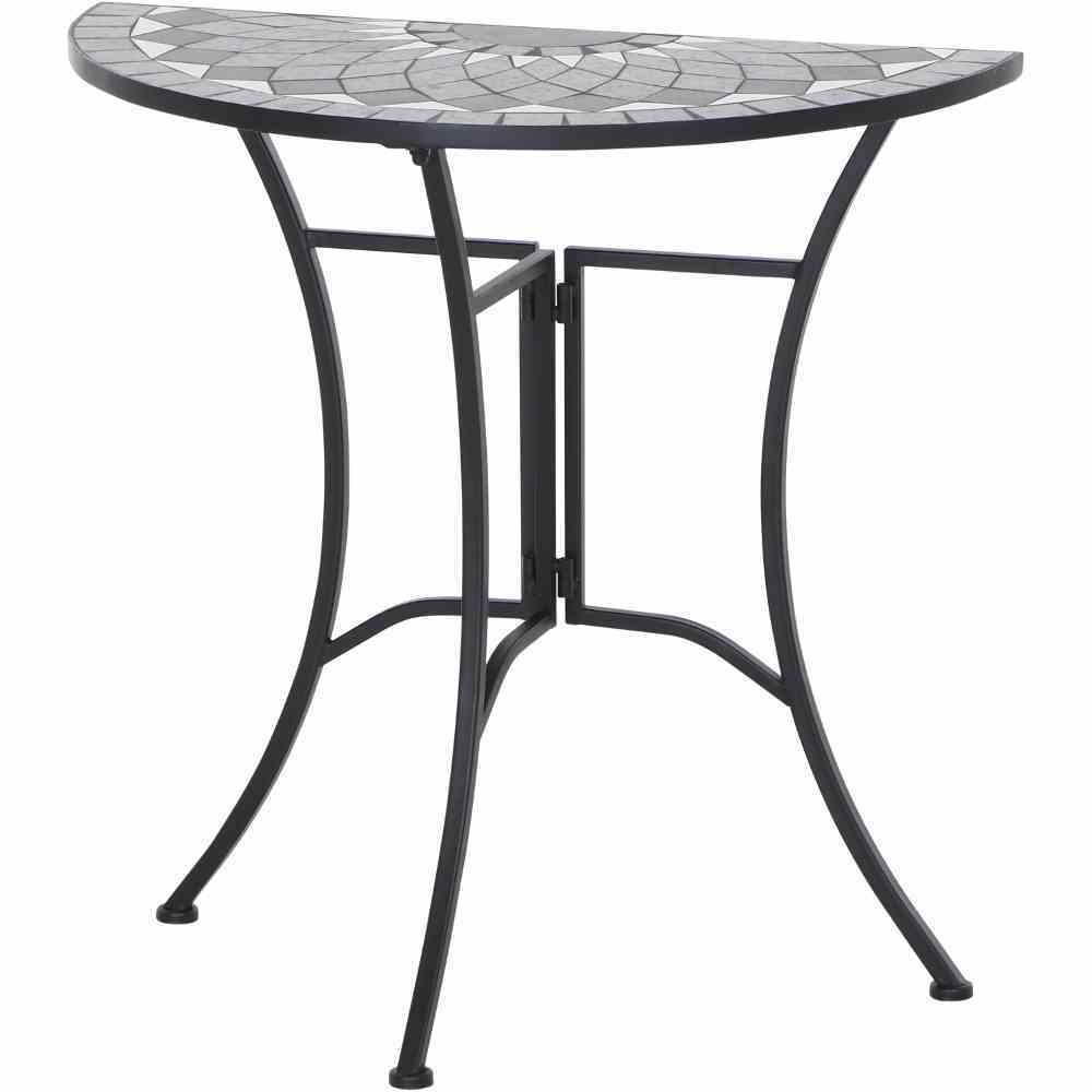 Como Tisch halbrund 70 cm 1 Como Tisch halbrund 70 cm