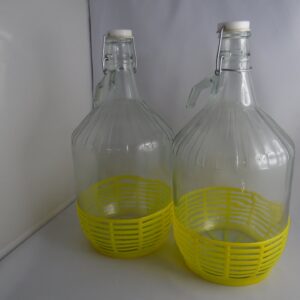 Weinballon 5 Liter mit Drahtbügelverschluss 2er Pack