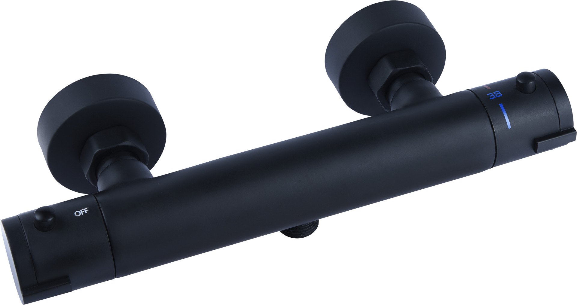 NOIR ROUND Brause-Thermostat, schwarz 1 NOIR ROUND Brause-Thermostat, schwarz