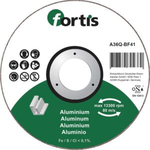 Trennscheibe ALU-NE 115 x 1,0mm gerade FORTIS
