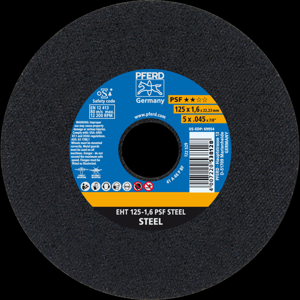 Trennscheibe PSF STEEL, gerade 1 Trennscheibe PSF STEEL, gerade