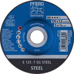 Schruppscheibe gekröpft A24RSG 115x4mm PFERD