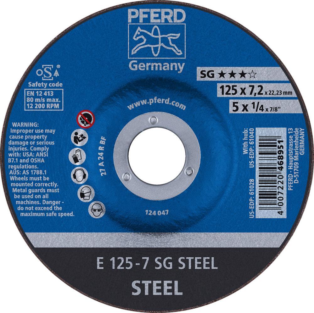 Schruppscheibe gekröpft A24RSG 115x4mm PFERD 1 Schruppscheibe gekröpft A24RSG 115x4mm PFERD