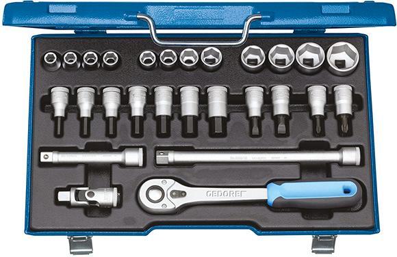 Steckschlüssel-Satz 1/2" 19IMU-10 27-teilig GEDORE 1 Steckschlüssel-Satz 1/2" 19IMU-10 27-teilig GEDORE