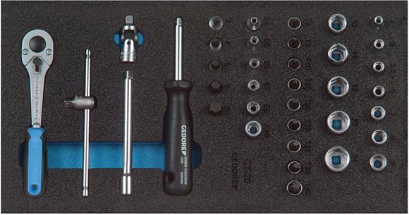 Werkzeugmodul CT1/3 Steckschlüssel-Satz 1/4" GEDORE 1 Werkzeugmodul CT1/3 Steckschlüssel-Satz 1/4" GEDORE