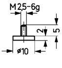 Messeinsatz Stahl Typ 11/10,0mm KÄFER
