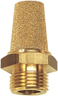 Sinterbonce-SchalldämpferMessing, AG G1/4", SW 15 RIEGLER 1 Sinterbonce-SchalldämpferMessing, AG G1/4", SW 15 RIEGLER