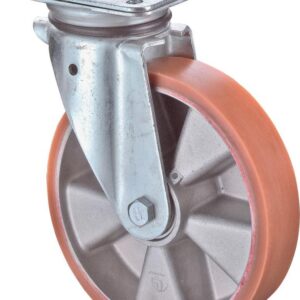 Lenkrolle 80mm N100.B90 Platte,Polyure Guss,KL N100.B90.081