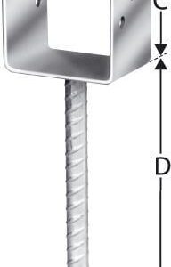 Pfostenträger tzn 121 CE