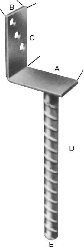 Pfostenträger tzn L-Form 75 CE 1 Pfostenträger tzn L-Form 75 CE