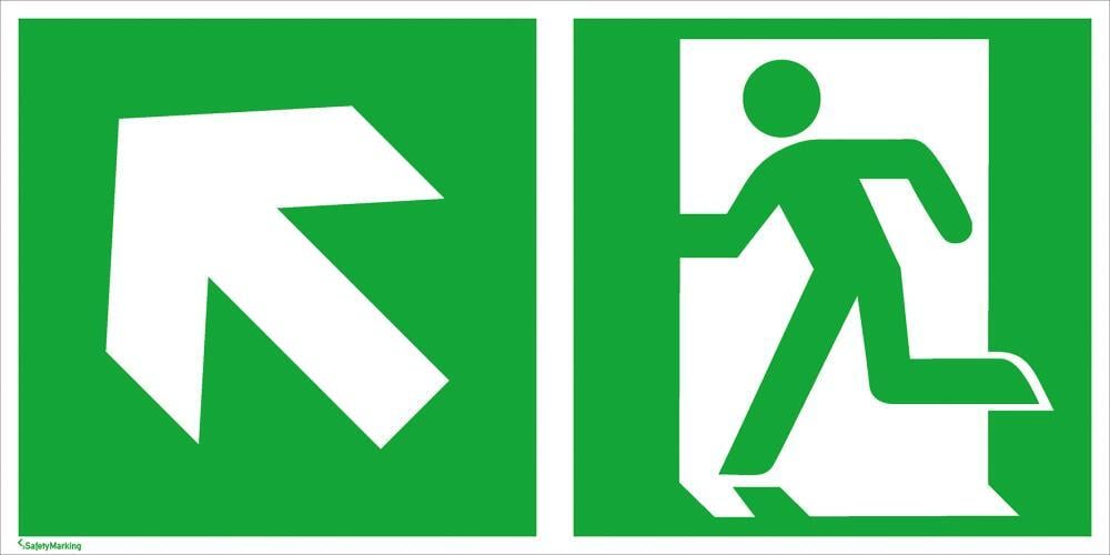 R-Schild,Rett.weg li auf 30x15cm,Alu,nachl. 1 R-Schild,Rett.weg li auf 30x15cm,Alu,nachl.