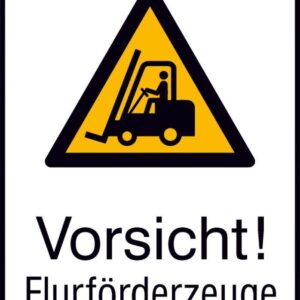 Warnschild Alu gepr Flurförderz. 520x742