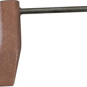 Kupferstück Hammerform mit Eisenstift gerade fürPropan-Handgriff