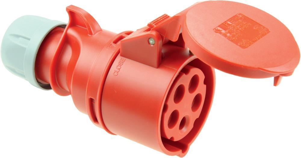 CEE-Kupplung 16A IP445-polig 6 h 400 V 1 CEE-Kupplung 16A IP445-polig 6 h 400 V