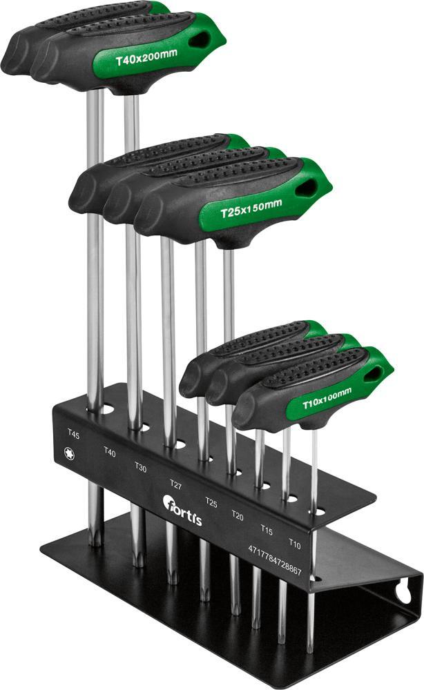 T-Griff-Schraubendr.Satz 7-tlg. T9 bis T40 FORTIS 1 T-Griff-Schraubendr.Satz 7-tlg. T9 bis T40 FORTIS