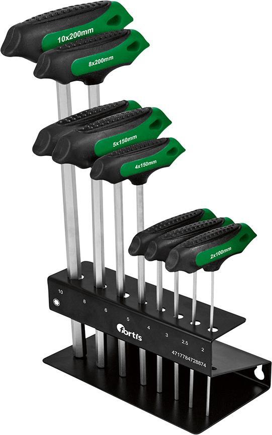 T-Griff-Schraubendr.-Stz 7tlg. I6kt. 2-8mm FORTIS 1 T-Griff-Schraubendr.-Stz 7tlg. I6kt. 2-8mm FORTIS