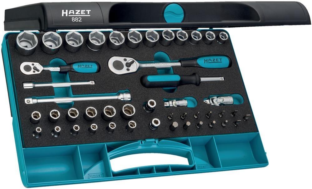Steckschlüssel-Satz 1/4" und 3/8" 882 46-teilig HAZET