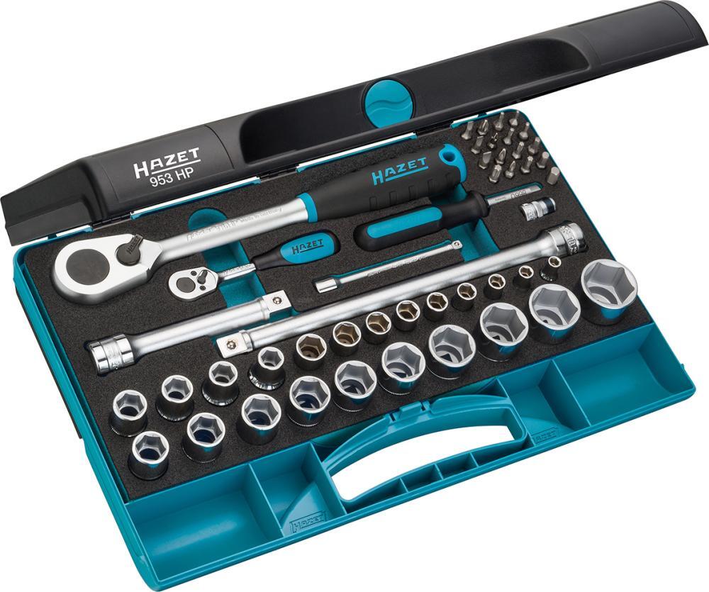 Steckschlüssel-Satz 953HP 1/4" und 1/2" 47-teilig HAZET