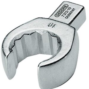 Einsteck-Ringschl. offen 19mm 9x12mm 4kt. Gedore