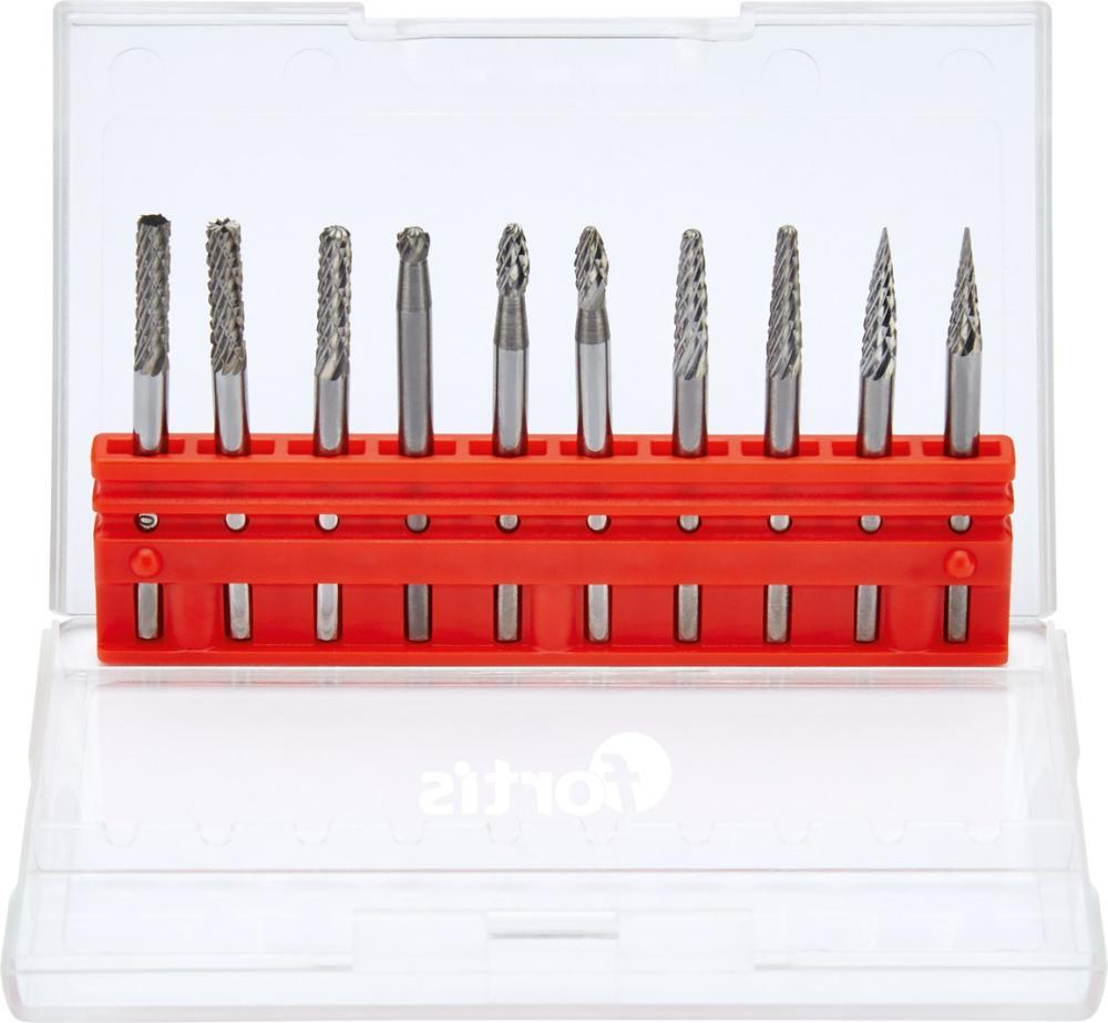 Kleinfrässt.-Satz HM 3mm 10-tlg FORTIS 1 Kleinfrässt.-Satz HM 3mm 10-tlg FORTIS