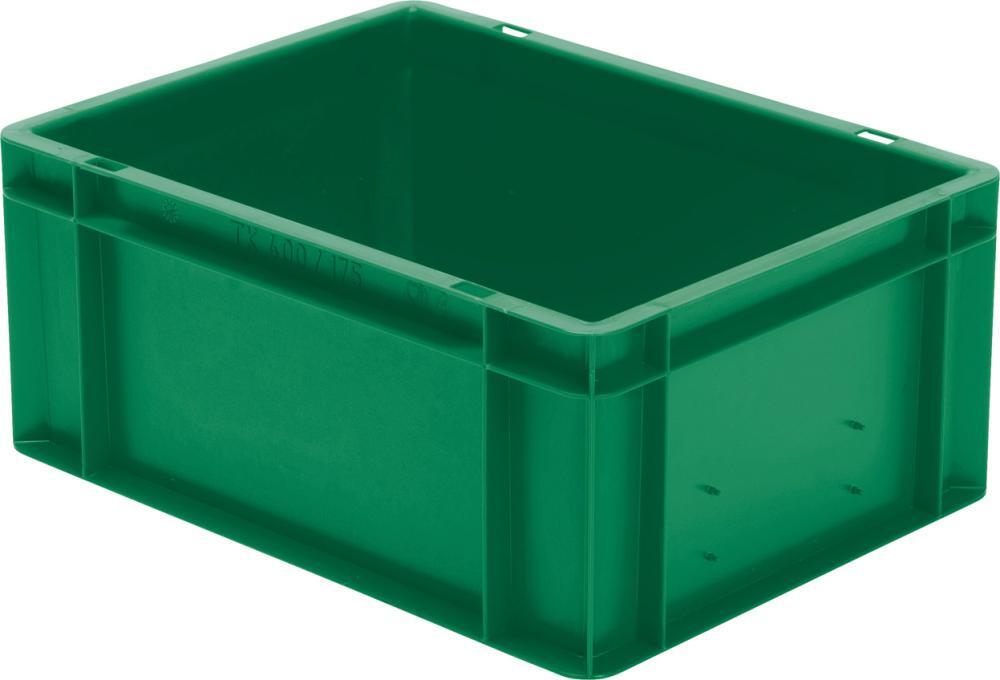 Stapeltransportkasten 400x300x175 mm grün 1 Stapeltransportkasten 400x300x175 mm grün