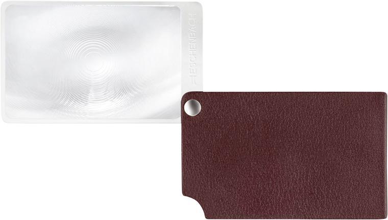 Scheckkartenlupe rot visoPOCKET 2,5x Leder ESCHENBACH 1 Scheckkartenlupe rot visoPOCKET 2,5x Leder ESCHENBACH